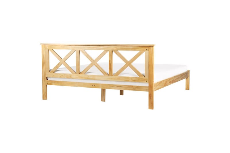 Seng med lamelramme Tannay - Lyst træ, 180x200 cm - Møbler - Senge - Sengeramme & sengestel