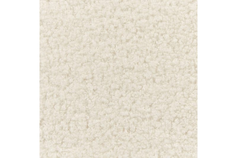 Seng med lamelramme Valognes - Cremehvid, Sort, 180x200 cm - Møbler - Senge - Sengeramme & sengestel