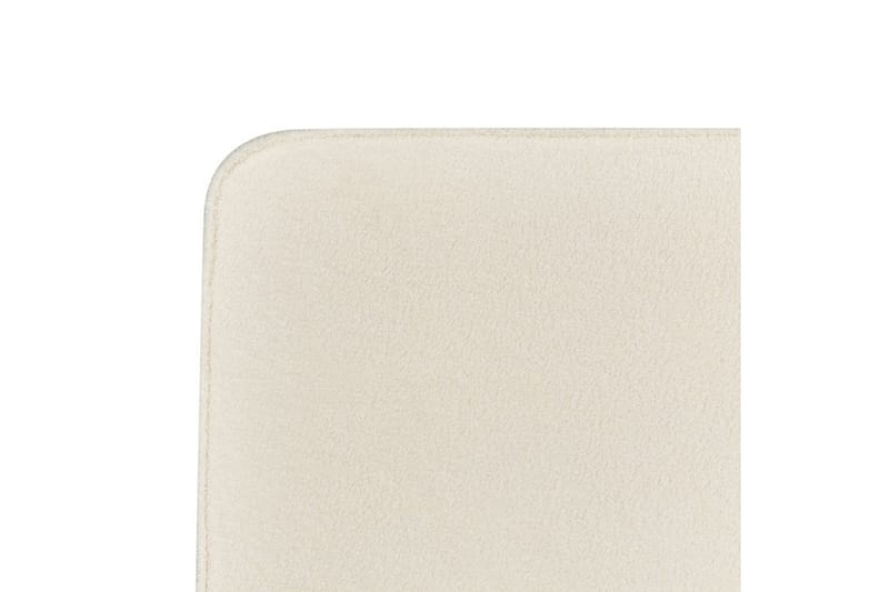 Seng med lamelramme Valognes - Cremehvid, Sort, 180x200 cm - Møbler - Senge - Sengeramme & sengestel