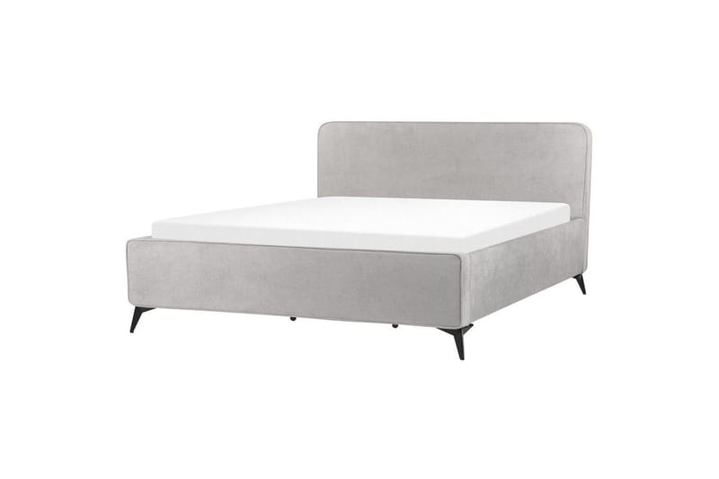 Seng med lamelramme Valognes - Grå, sort, 180x200 cm - Møbler - Senge - Sengeramme & sengestel