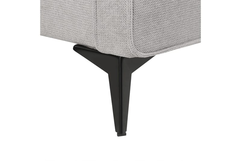 Seng med lamelramme Valognes - Grå, sort, 180x200 cm - Møbler - Senge - Sengeramme & sengestel