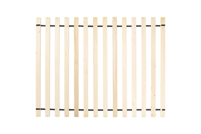 Seng med lamelramme Valognes - Hvid, Sort, 160x200 cm - Møbler - Senge - Sengeramme & sengestel
