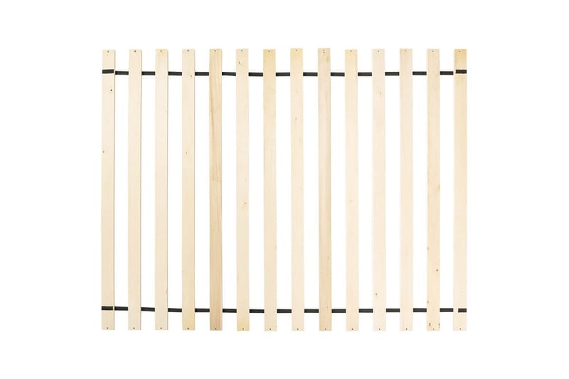 Seng med lamelramme Valognes - Hvid, Sort, 180x200 cm - Møbler - Senge - Sengeramme & sengestel