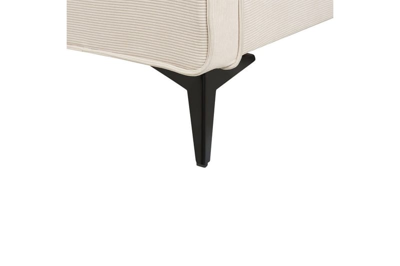 Seng med lamelramme Valognes - Lys beige, sort, 180x200 cm - Møbler - Senge - Sengeramme & sengestel