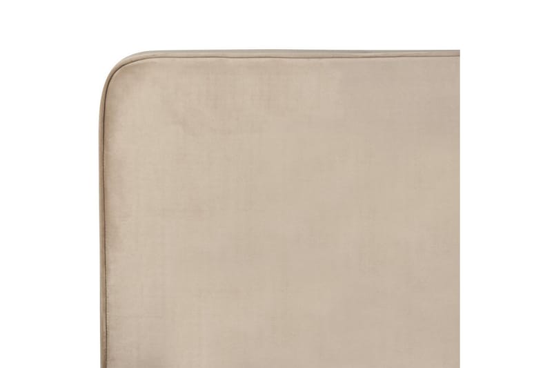 Seng med lamelramme Valognes - Taupe, sort, 160x200 cm - Møbler - Senge - Sengeramme & sengestel