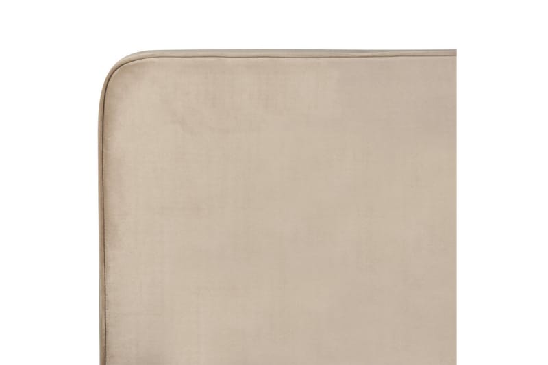 Seng med lamelramme Valognes - Taupe, sort, 160x200 cm - Møbler - Senge - Sengeramme & sengestel