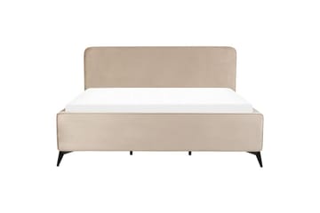 Seng med lamelramme Valognes - Taupe, sort, 180x200 cm - Møbler - Senge - Sengeramme & sengestel
