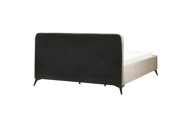 Seng med lamelramme Valognes - Taupe, sort, 180x200 cm - Møbler - Senge - Sengeramme & sengestel