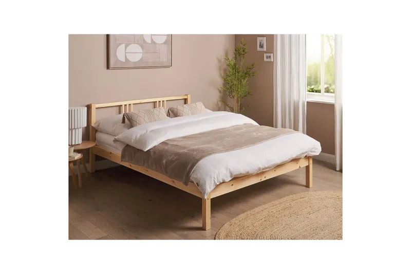 Seng med lamelramme Vannes - 140x200 cm - Møbler - Senge - Sengeramme & sengestel