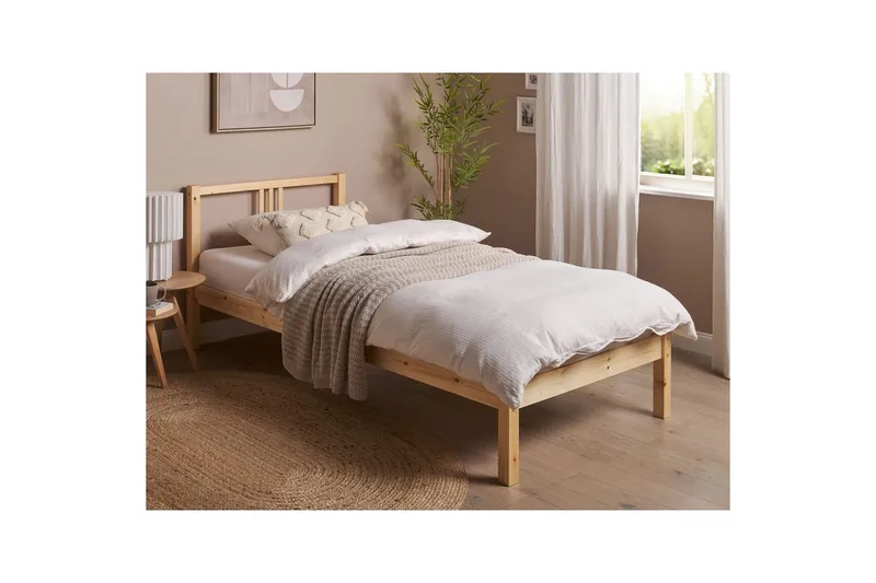 Seng med lamelramme Vannes - 90x200 cm - Møbler - Senge - Sengeramme & sengestel