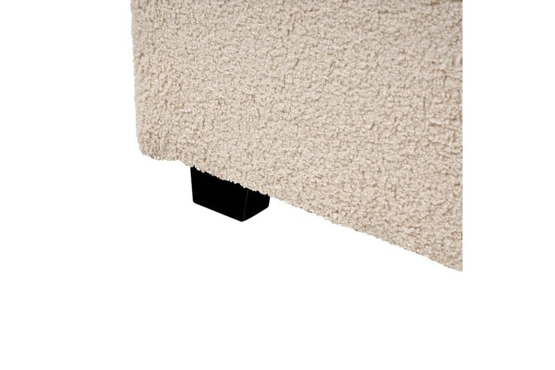 Seng med lamelramme Vaucluse - Beige/Bouclé, 140x200 cm - Møbler - Senge - Sengeramme & sengestel