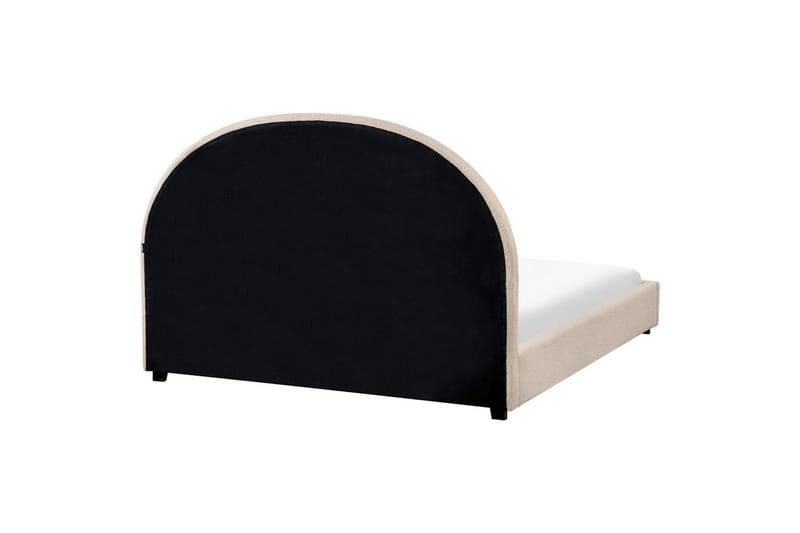 Seng med lamelramme Vaucluse - Beige/Bouclé, 140x200 cm - Møbler - Senge - Sengeramme & sengestel