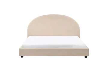 Seng med lamelramme Vaucluse - Beige/Bouclé, 180x200 cm - Møbler - Senge - Sengeramme & sengestel
