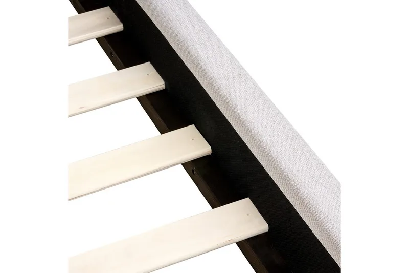 Seng med lamelramme Vaucluse - Hvid/Polyester, 160x200 cm - Møbler - Senge - Sengeramme & sengestel