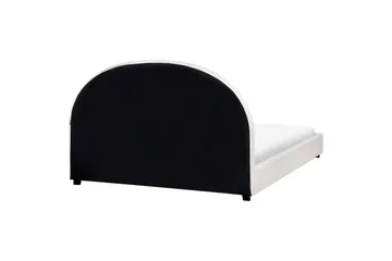 Seng med lamelramme Vaucluse - Hvid/Polyester, 160x200 cm - Møbler - Senge - Sengeramme & sengestel