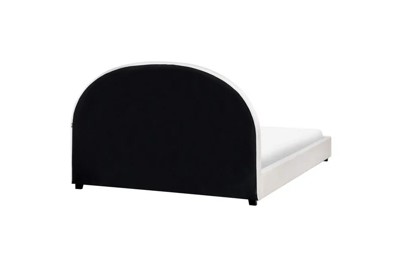 Seng med lamelramme Vaucluse - Hvid/Polyester, 160x200 cm - Møbler - Senge - Sengeramme & sengestel