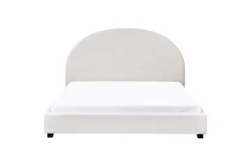 Seng med lamelramme Vaucluse - Hvid/Polyester, 160x200 cm - Møbler - Senge - Sengeramme & sengestel