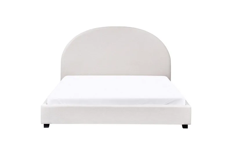 Seng med lamelramme Vaucluse - Hvid/Polyester, 160x200 cm - Møbler - Senge - Sengeramme & sengestel