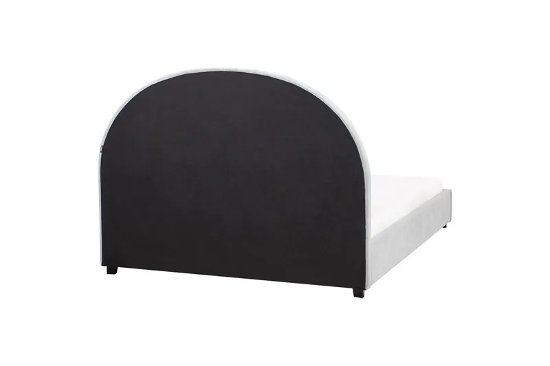 Seng med lamelramme Vaucluse - Lyseblå/polyester, 140x200 cm - Møbler - Senge - Sengeramme & sengestel