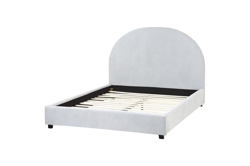 Seng med lamelramme Vaucluse, Lyseblå/polyester, 140x200 cm