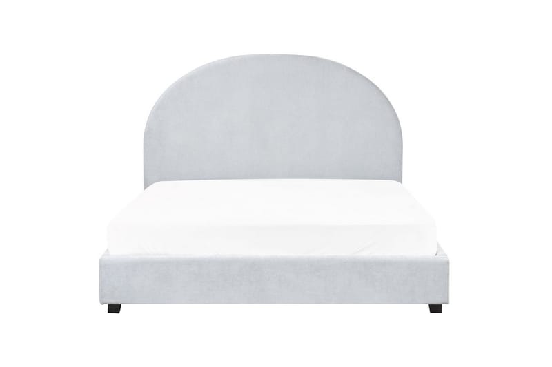 Seng med lamelramme Vaucluse - Lyseblå/polyester, 140x200 cm - Møbler - Senge - Sengeramme & sengestel