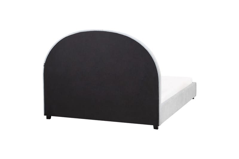 Seng med lamelramme Vaucluse - Lyseblå/polyester, 140x200 cm - Møbler - Senge - Sengeramme & sengestel