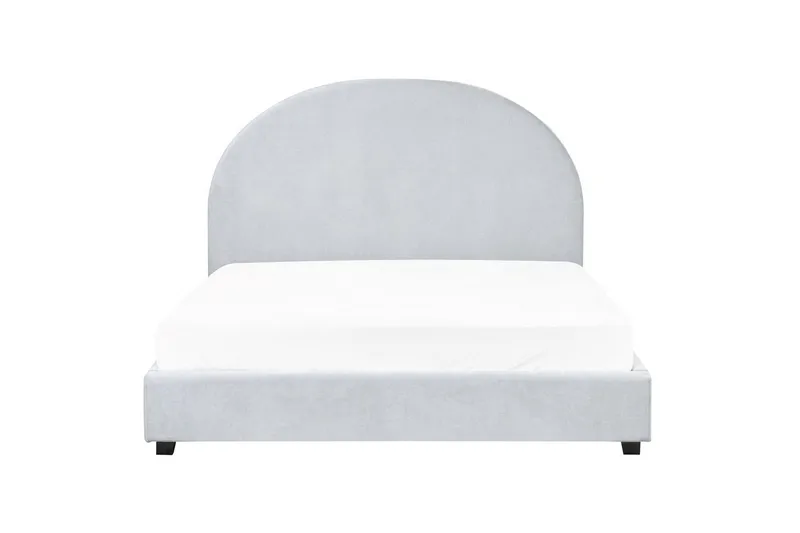 Seng med lamelramme Vaucluse - Lyseblå/polyester, 140x200 cm - Møbler - Senge - Sengeramme & sengestel