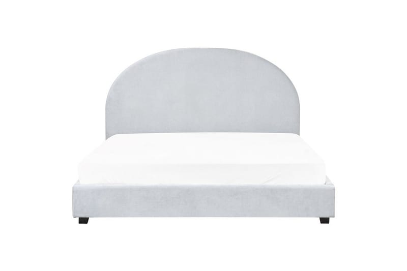 Seng med lamelramme Vaucluse - Lyseblå/polyester, 160x200 cm - Møbler - Senge - Sengeramme & sengestel