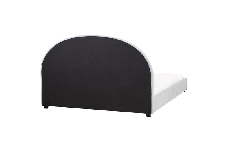 Seng med lamelramme Vaucluse - Lyseblå/polyester, 160x200 cm - Møbler - Senge - Sengeramme & sengestel