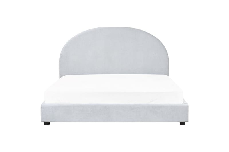 Seng med lamelramme Vaucluse - Lyseblå/polyester, 160x200 cm - Møbler - Senge - Sengeramme & sengestel