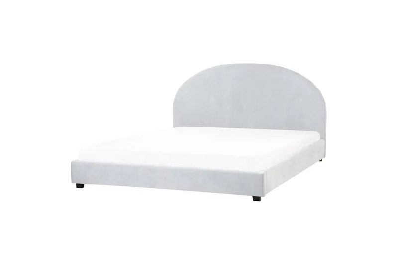 Seng med lamelramme Vaucluse - Lyseblå/polyester, 180x200 cm - Møbler - Senge - Sengeramme & sengestel