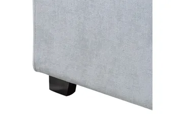 Seng med lamelramme Vaucluse - Lyseblå/polyester, 180x200 cm - Møbler - Senge - Sengeramme & sengestel