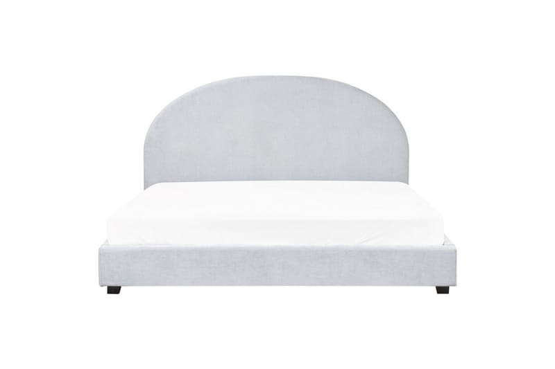 Seng med lamelramme Vaucluse - Lyseblå/polyester, 180x200 cm - Møbler - Senge - Sengeramme & sengestel