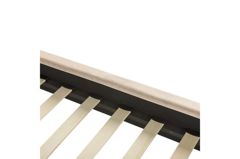 Seng med lamelramme Villette - Beige, sort, 140x200 cm - Møbler - Senge - Sengeramme & sengestel