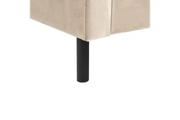 Seng med lamelramme Villette - Beige, sort, 140x200 cm - Møbler - Senge - Sengeramme & sengestel