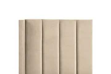 Seng med lamelramme Villette - Beige, sort, 140x200 cm - Møbler - Senge - Sengeramme & sengestel