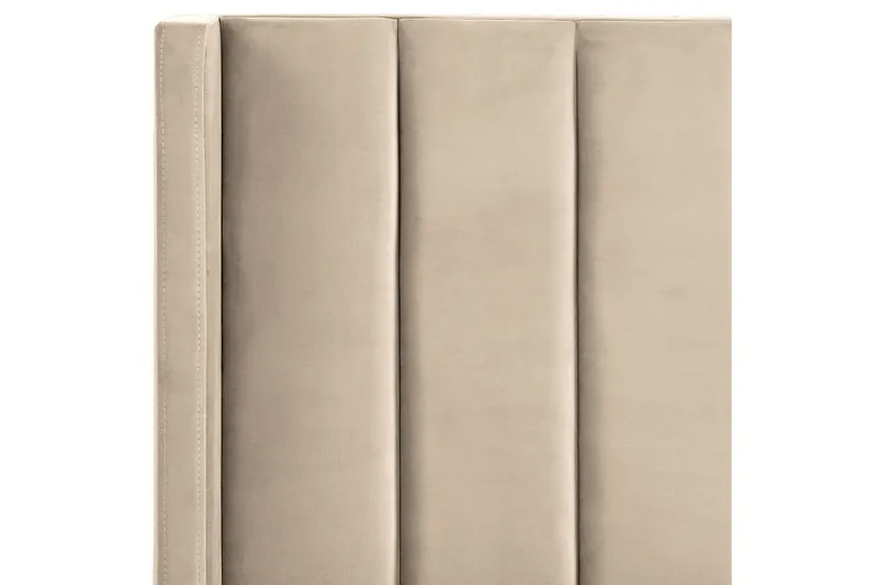 Seng med lamelramme Villette - Beige, sort, 160x200 cm - Møbler - Senge - Sengeramme & sengestel