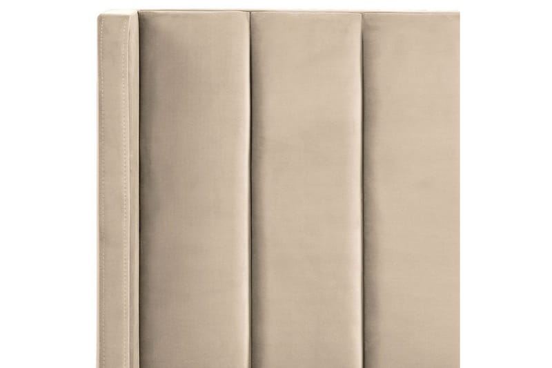 Seng med lamelramme Villette - Beige, sort, 160x200 cm - Møbler - Senge - Sengeramme & sengestel