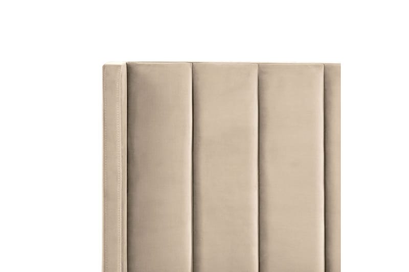 Seng med lamelramme Villette - Beige, sort, 180x200 cm - Møbler - Senge - Sengeramme & sengestel