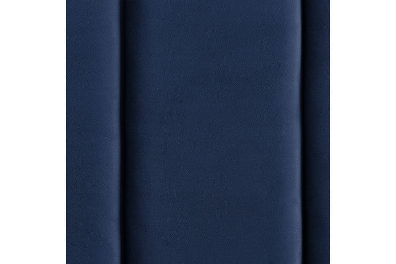 Seng med lamelramme Villette - Blå, Sort, 160x200 cm - Møbler - Senge - Sengeramme & sengestel