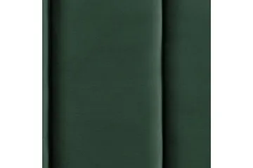 Seng med lamelramme Villette - Grøn, sort, Grøn, Sort, 140x200 cm - Møbler - Senge - Sengeramme & sengestel