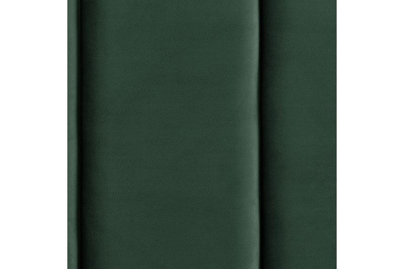 Seng med lamelramme Villette - Grøn, sort, Grøn, Sort, 140x200 cm - Møbler - Senge - Sengeramme & sengestel