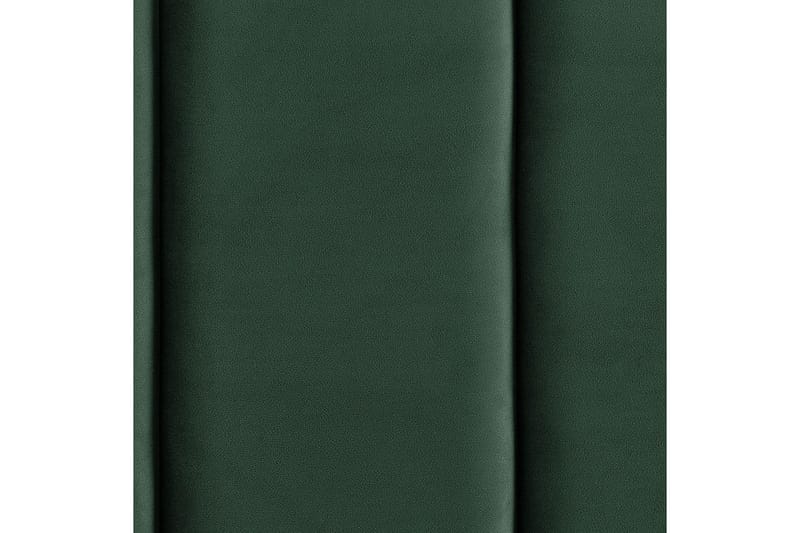 Seng med lamelramme Villette - Grøn, sort, Grøn, Sort, 140x200 cm - Møbler - Senge - Sengeramme & sengestel
