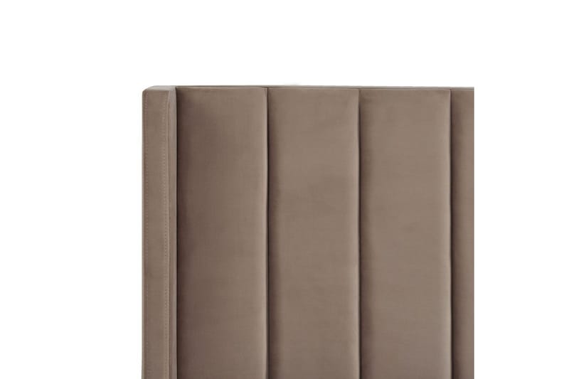 Seng med lamelramme Villette - Taupe, guld, 180x200 cm - Møbler - Senge - Sengeramme & sengestel