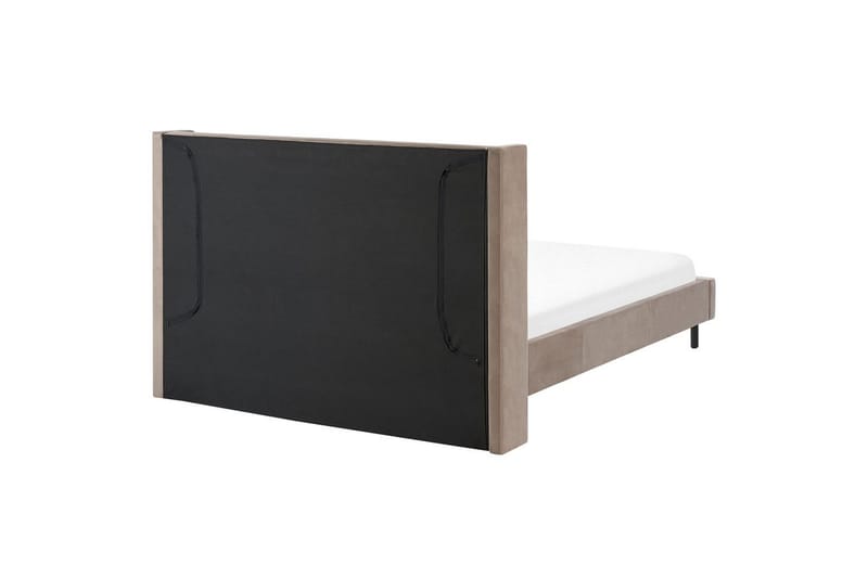 Seng med lamelramme Villette - Taupe, sort, 140x200 cm - Møbler - Senge - Sengeramme & sengestel