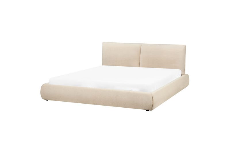 Seng med lamelramme Vinay - Lys beige, 180x200 cm - Møbler - Senge - Sengeramme & sengestel