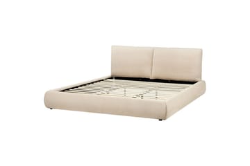 Seng med lamelramme Vinay - Lys beige, 180x200 cm - Møbler - Senge - Sengeramme & sengestel