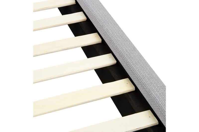 Seng med lamelramme Vinay - Lys grå, 160x200 cm - Møbler - Senge - Sengeramme & sengestel