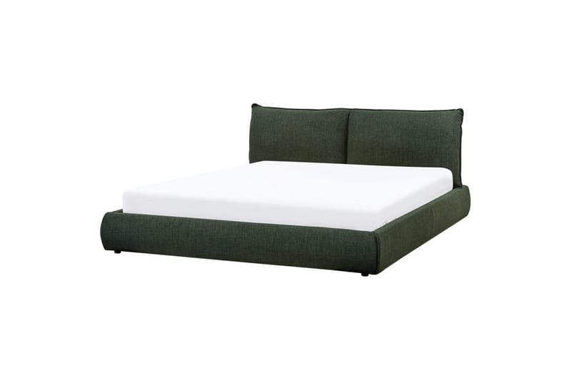 Seng med lamelramme Vinay - Mørkegrøn, 180x200 cm - Møbler - Senge - Sengeramme & sengestel