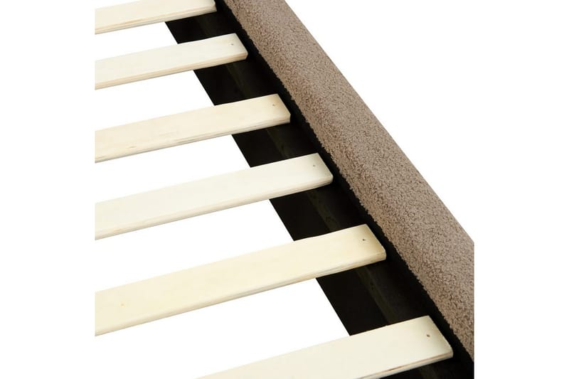 Seng med lamelramme Vinay - Taupe, 180x200 cm - Møbler - Senge - Sengeramme & sengestel